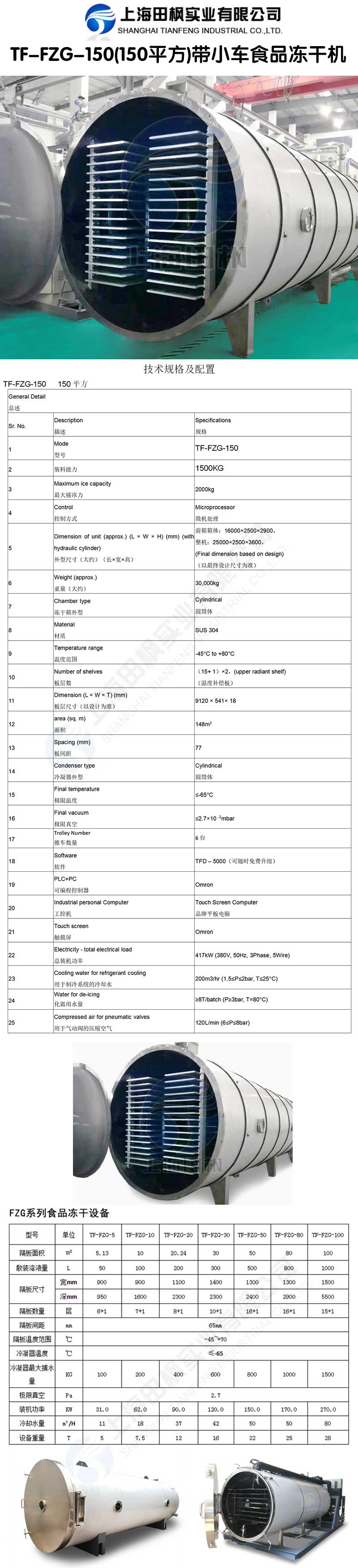 爱博体育TF-FZG-150(150平方)带小车食品冻干机详情图.jpg
