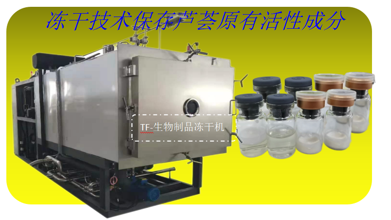 芦荟凝胶冻干粉加工技术和生物制品冻干机